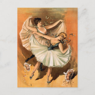 Zwei Ballerinas Postkarte