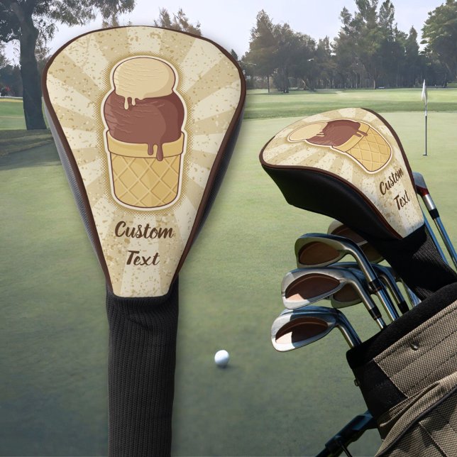 Zwei Balls Eiscreme-Cup Golf Headcover (Von Creator hochgeladen)