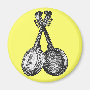 Zwei Banjos Magnet