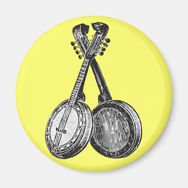 Zwei Banjos Magnet (Vorne)