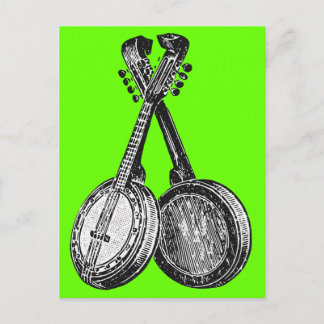 Zwei Banjos Postkarte