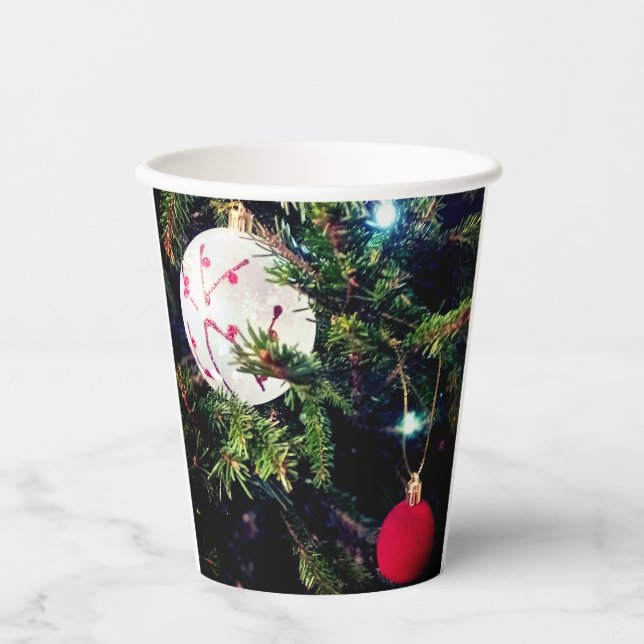 Zwei Baubles Pappbecher (Vorderseite)