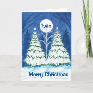 *ZWEI BÄUME* FÜR *MEINE ZWEI* BEI CHRISTMAS FEIERTAGSKARTE