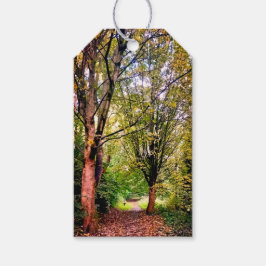 Zwei Bäume Geschenkanhänger