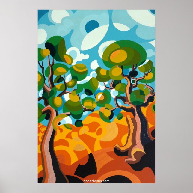 Zwei Bäume Poster (Vorne)