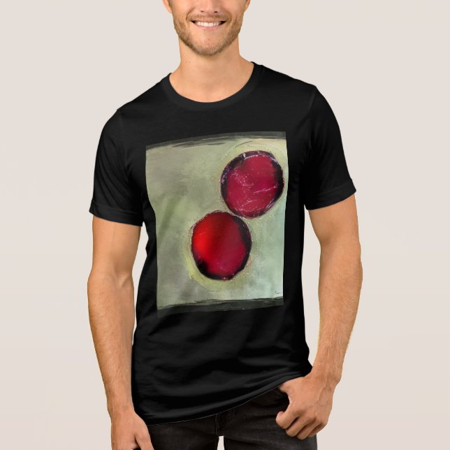 Zwei Beeren Tri-Blend Shirt (Vorderseite)
