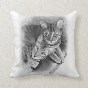 Zwei bengalische Katzen: Ursprüngliches Kissen