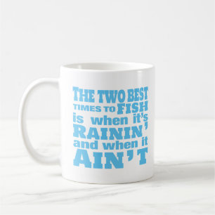 Zwei beste Zeiten für den Fischfang Kaffeetasse