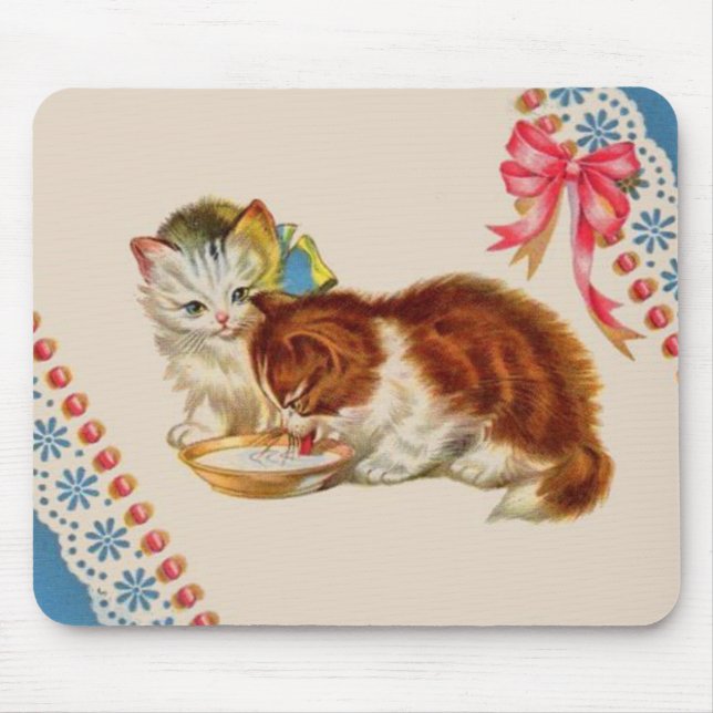 zwei bezaubernde Kätzchen Mousepad (Vorne)