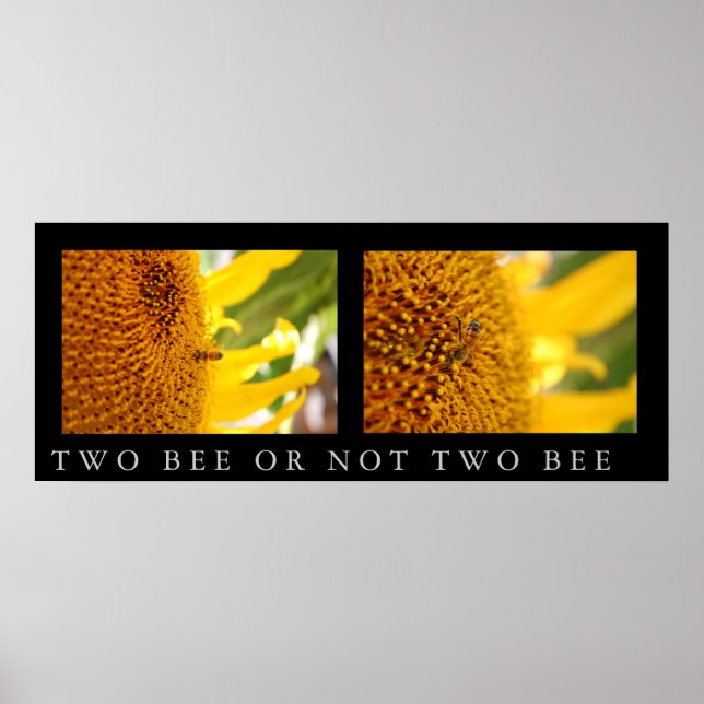 Zwei Bienen oder nicht zwei Bienen Poster (Vorne)