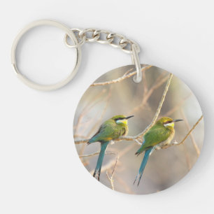 Zwei Bienenfresser Schlüsselanhänger