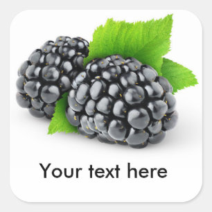 Zwei BlackBerry Quadratischer Aufkleber