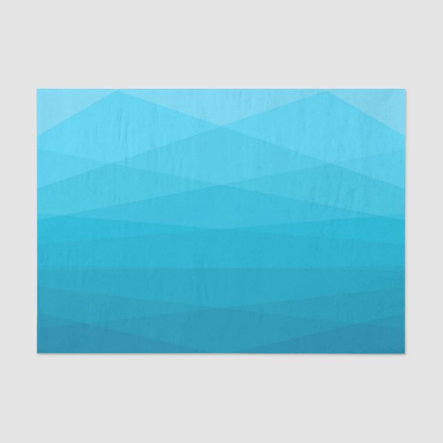 Zwei blaue Töne polygonal Seidenpapier (Vorderseite)