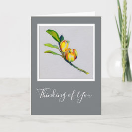 Zwei Blume auf einer geklappten 12x18 Karte