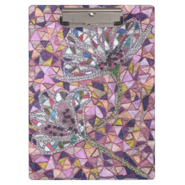 Zwei Blume Klemmbrett