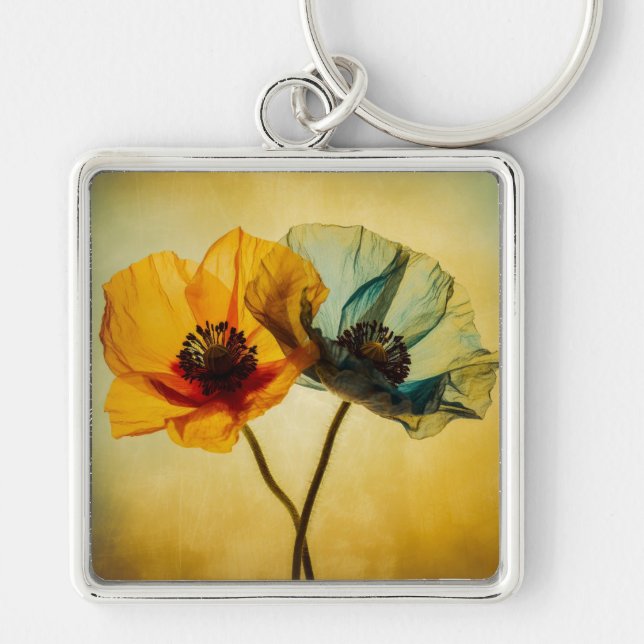 Zwei Blume Schlüsselanhänger (Vorne)