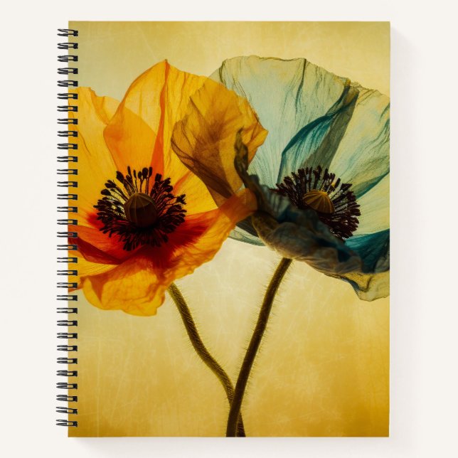 Zwei Blumen  Notizbuch (Vorderseite)