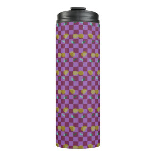 Zwei Blumen Quadrate Thermosbecher
