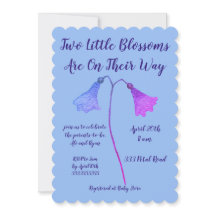 Zwei Blüten Indigo Blume Twins Kinderdusche