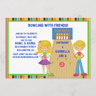 ZWEI Bowlinge Einladung zur Geburtstagspartei