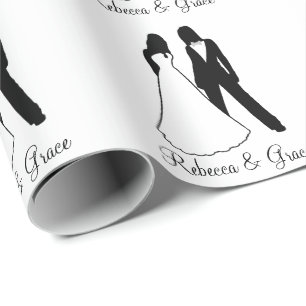 Zwei Brides Wedding Geschenkpapier