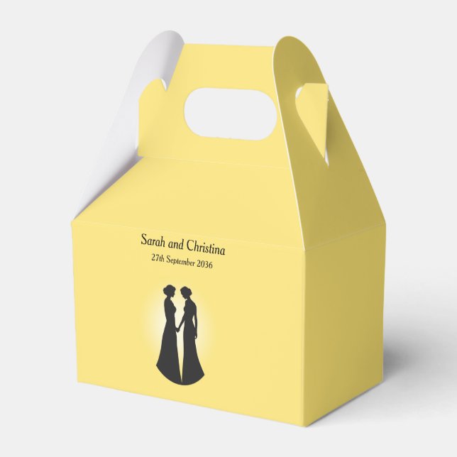 Zwei Brides Wedding Geschenkschachtel (Vorderseite)