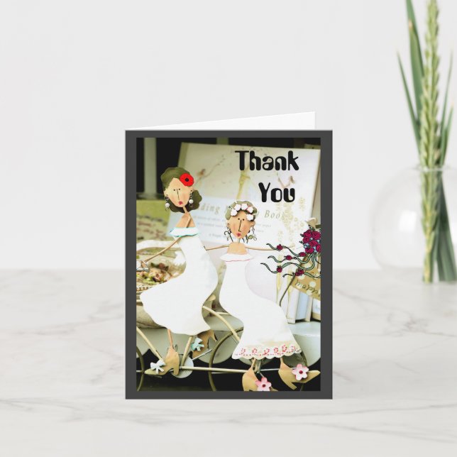 Zwei Brillen danke Ihnen Note Card (Vorderseite)