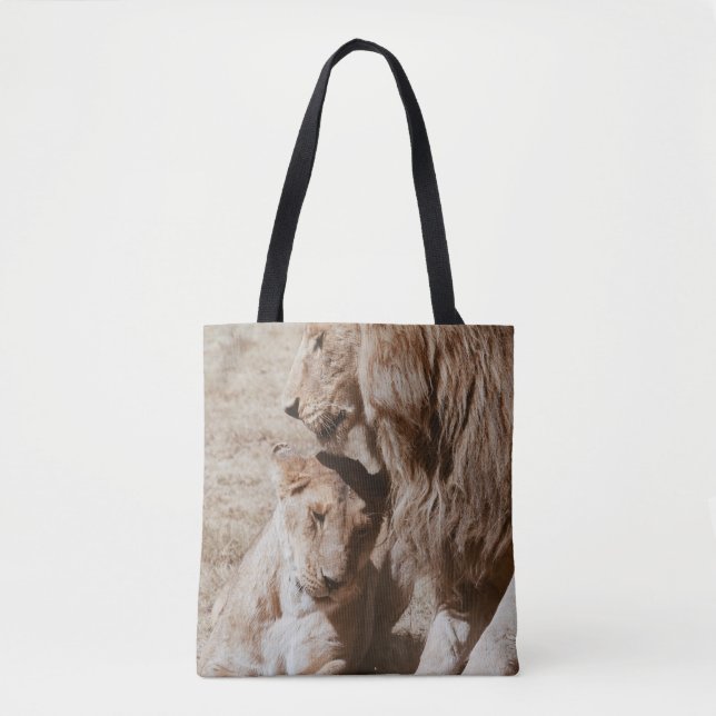 ZWEI BROWLLIG AUF GRÜNEM FELD TASCHE (Vorderseite)