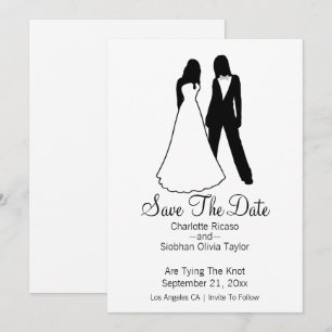 Zwei Brücken Save the Date Hochzeit Ankündigung