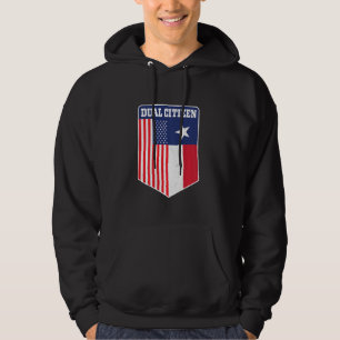 Zwei Bürger Texas und Amerika stolz darauf, wieder Hoodie