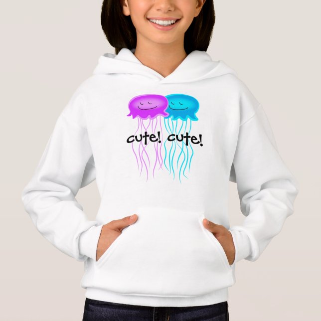 Zwei Cartoon Hoodie (Vorderseite)