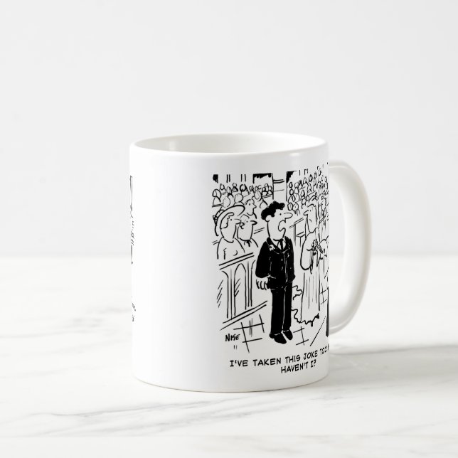 Zwei Cartoon zum Thema Bridegroom. Kaffeetasse (VorderseiteRechts)