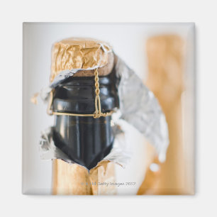 Zwei Champagnerflaschen Magnet