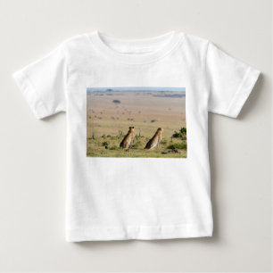Zwei Cheetahs im Blick Baby T-shirt