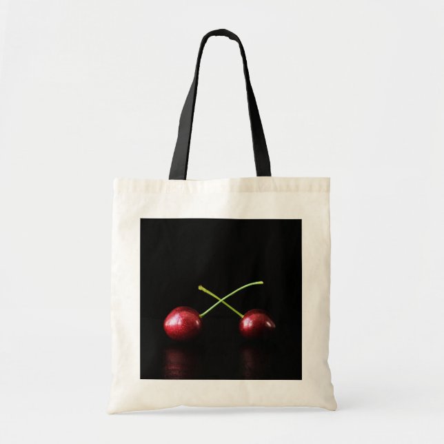Zwei Cherries btcn Tote Bag Tragetasche (Vorne)