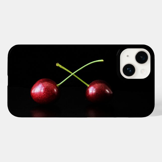 Zwei Cherries iphcna Case-Mate iPhone 14 Hülle (Rückseite (Horizontal))