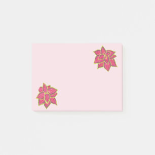 Zwei Coleus Blume Pflanze Aquarellbilder Post-it Klebezettel
