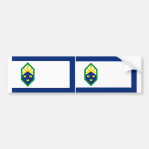ZWEI Colorado Springs Flag Autoaufkleber