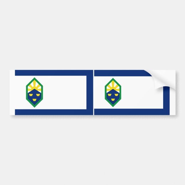 ZWEI Colorado Springs Flag Autoaufkleber (Vorne)