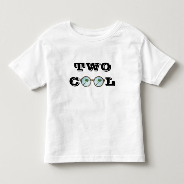 ZWEI COOL - KOKOSNUSS-BAUM-SONNENBRILLEN KLEINKIND T-SHIRT (Vorderseite)