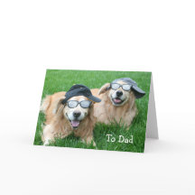 Zwei Coole goldene Retrievers Vatertag