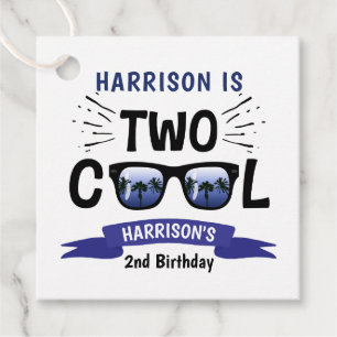 Zwei Coole Jungen 2. Geburtstag Geschenkanhänger