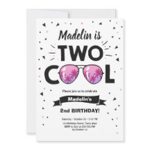 Zwei Coole Sommersonnenbrille Girl 2. Geburtstag
