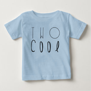Zwei cooles   zweites Geburtstags-Party Baby T-shirt