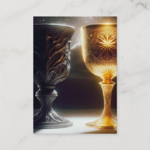 Zwei Cups   1 Korinther 10:21-23 KJV Card Box Visitenkarte