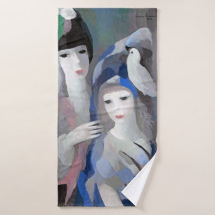 Zwei Dame und Dove, Marie Laurencin Badehandtuch
