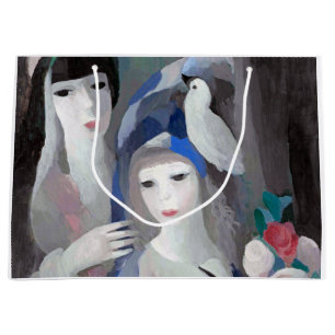 Zwei Dame und Dove, Marie Laurencin Große Geschenktüte