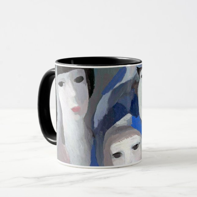 Zwei Dame und Dove, Marie Laurencin Tasse (Vorderseite Links)