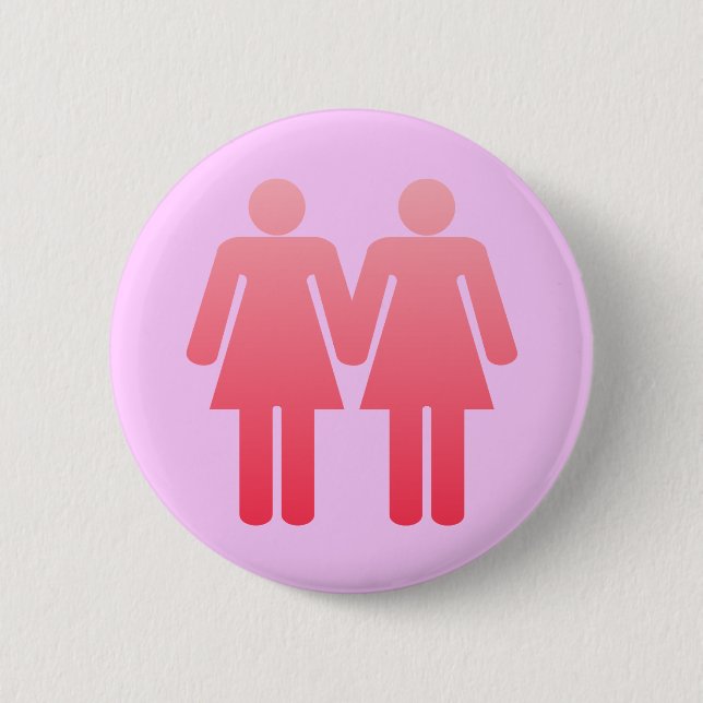 Zwei Damen Button (Vorderseite)