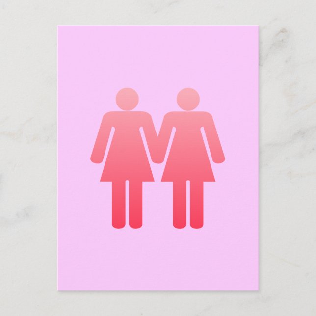 Zwei Damen Postkarte (Vorderseite)